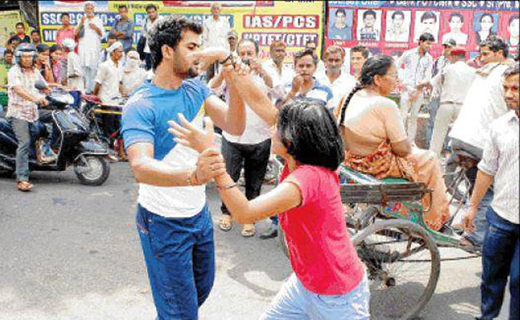 woman fighting